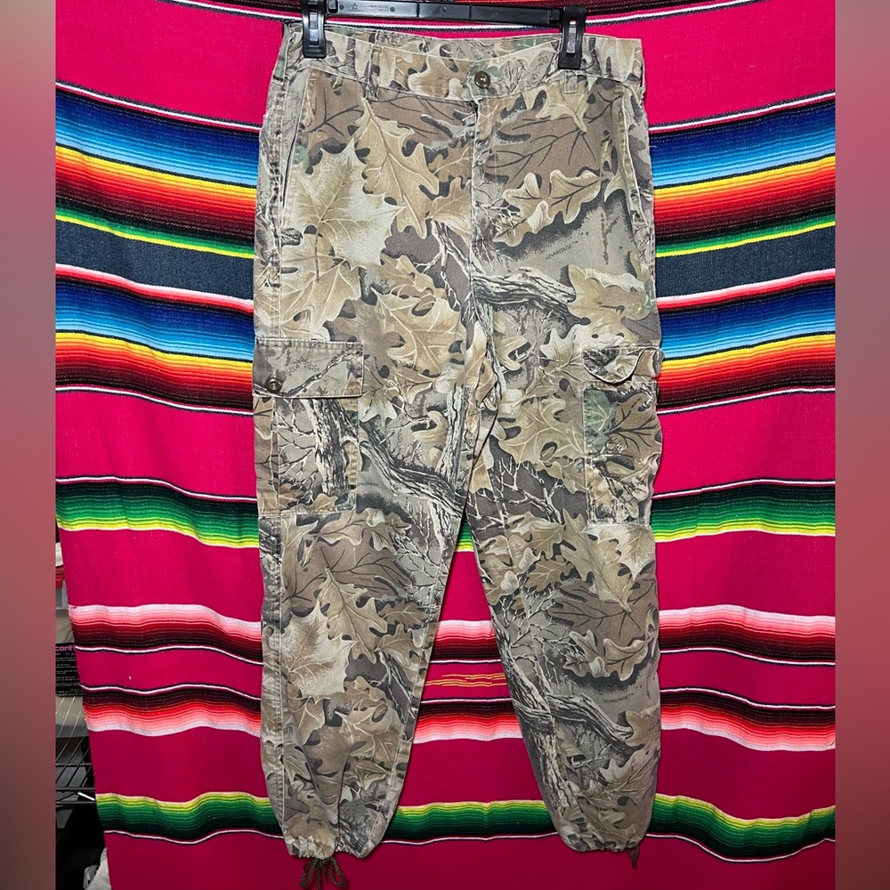 Vintage Ranger Advantage Camo Cargo Hunting Pants Mens Size Medium USA Made